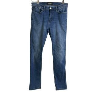 Duer Mens Jeans 34 Blue Slim Tapered Fit Denim Stretch L2X Casual Cotton 33x30.5